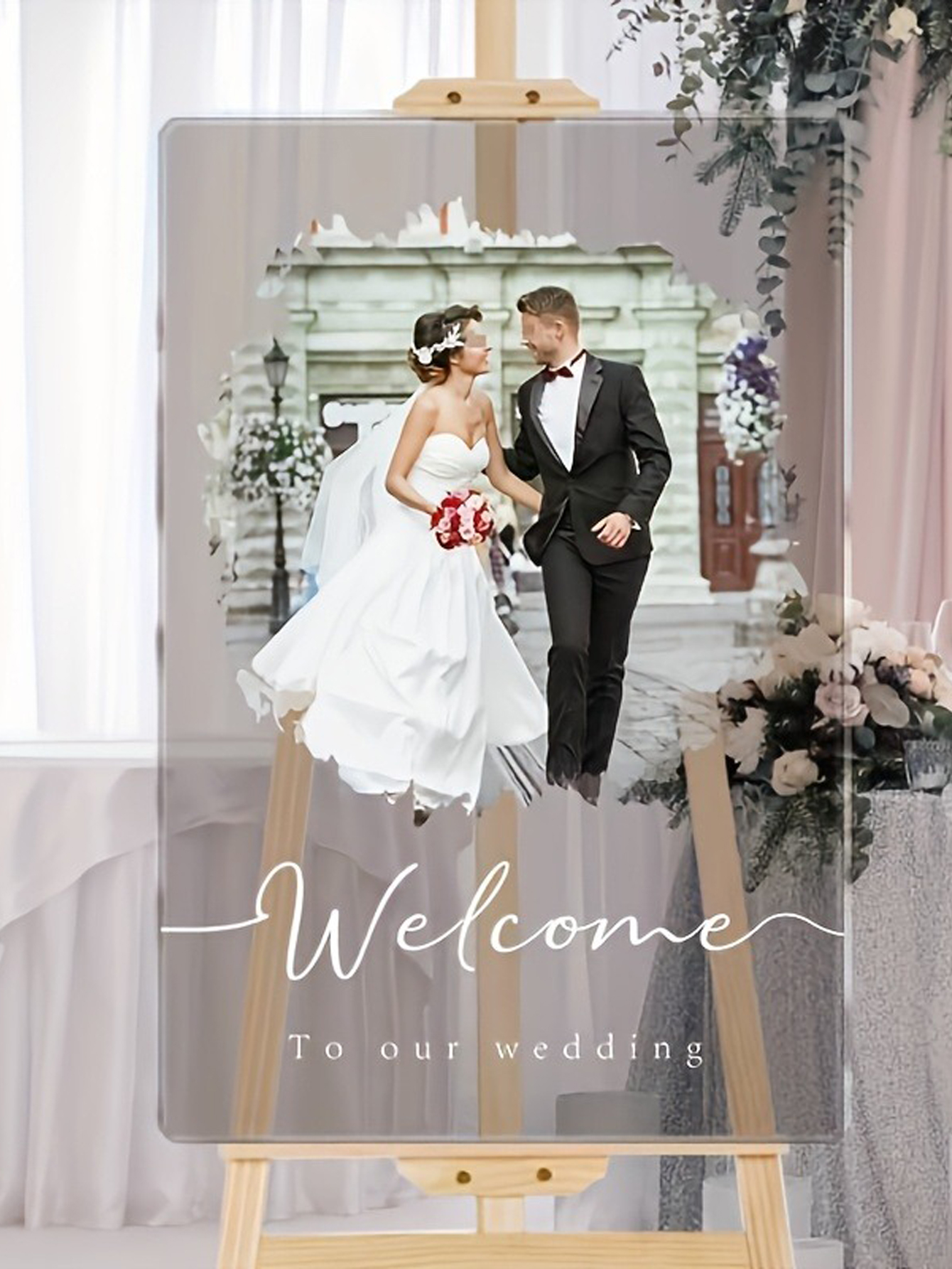 Customized Acrylic Wedding Welcome Sign